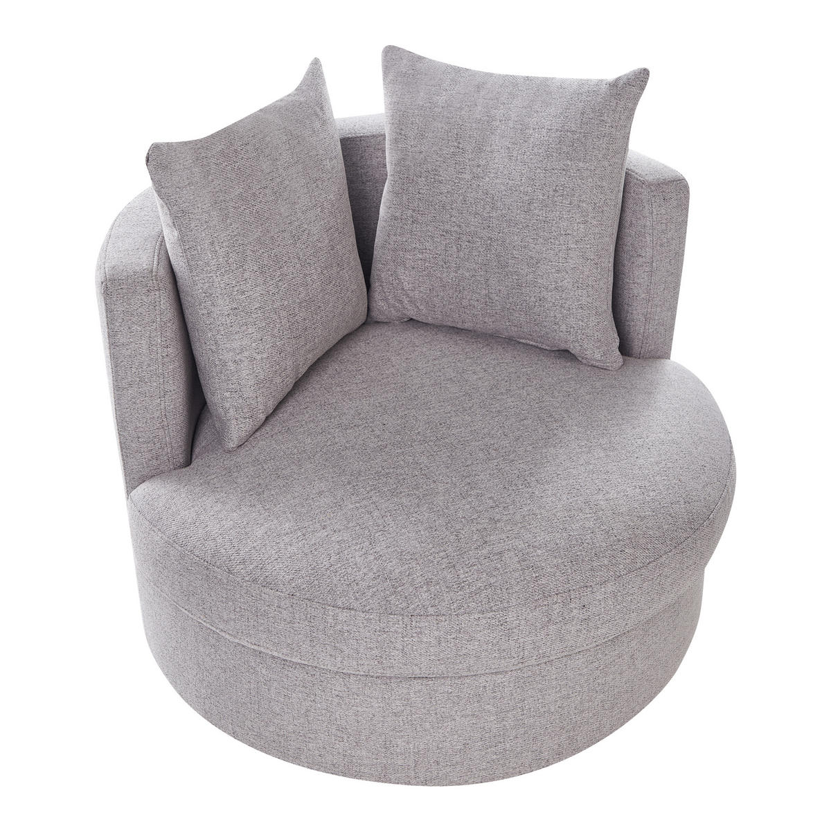 SESSEL Hellgrau Dalby - Grau, Textil (82/61/82cm) - Beliani