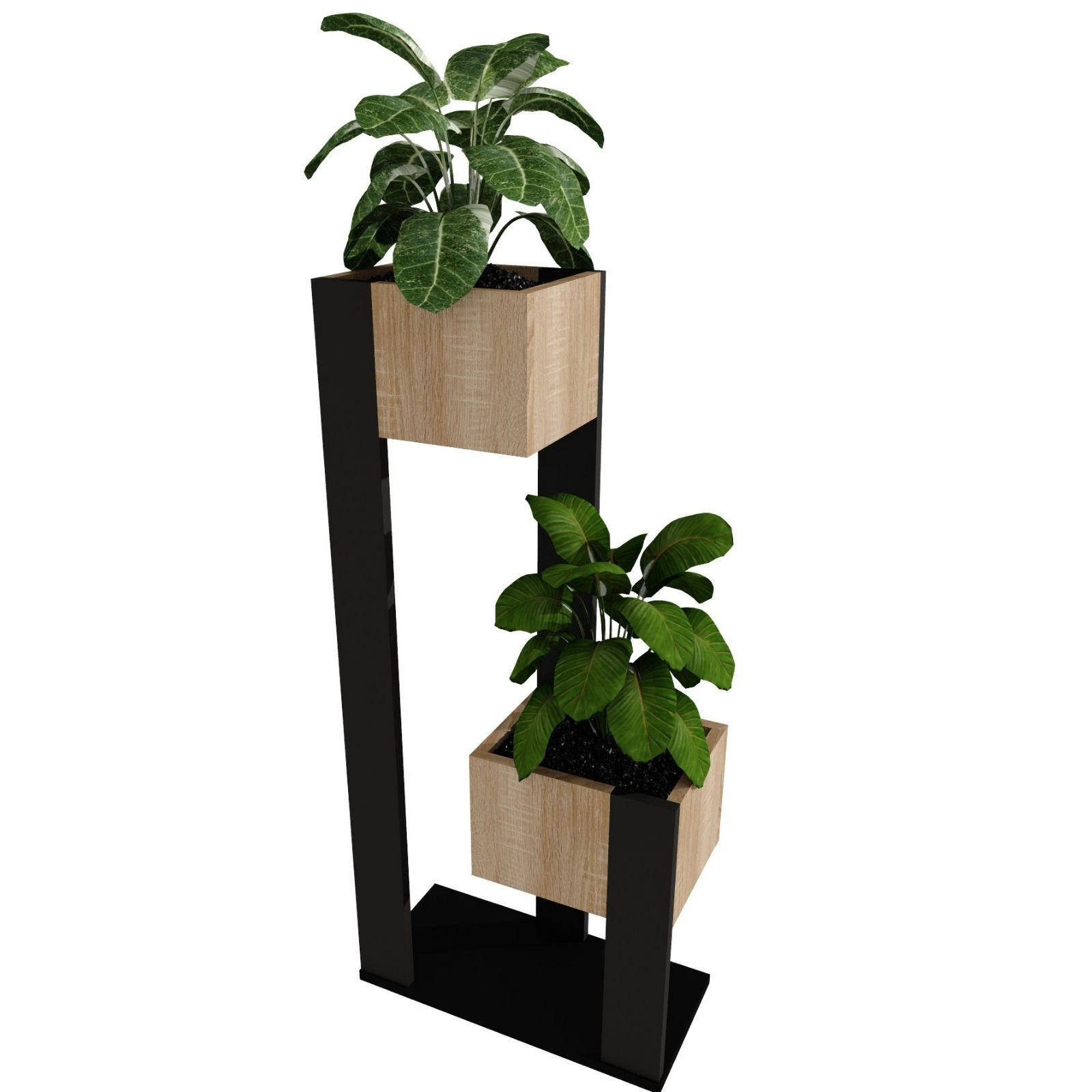 BLUMENSTÄNDER Duo 2 - Eiche Artisan, Holzwerkstoff (23/98/49cm) - RAUMHIRSCH FURNITURE