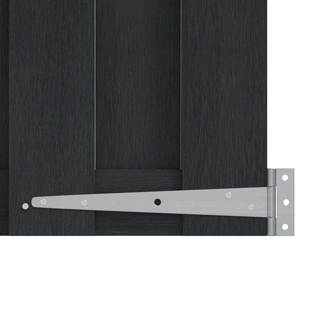 GARTENTOR Wpc 100/150 Cm Grau - Grau, Holzwerkstoff (100/150cm) - vidaXL