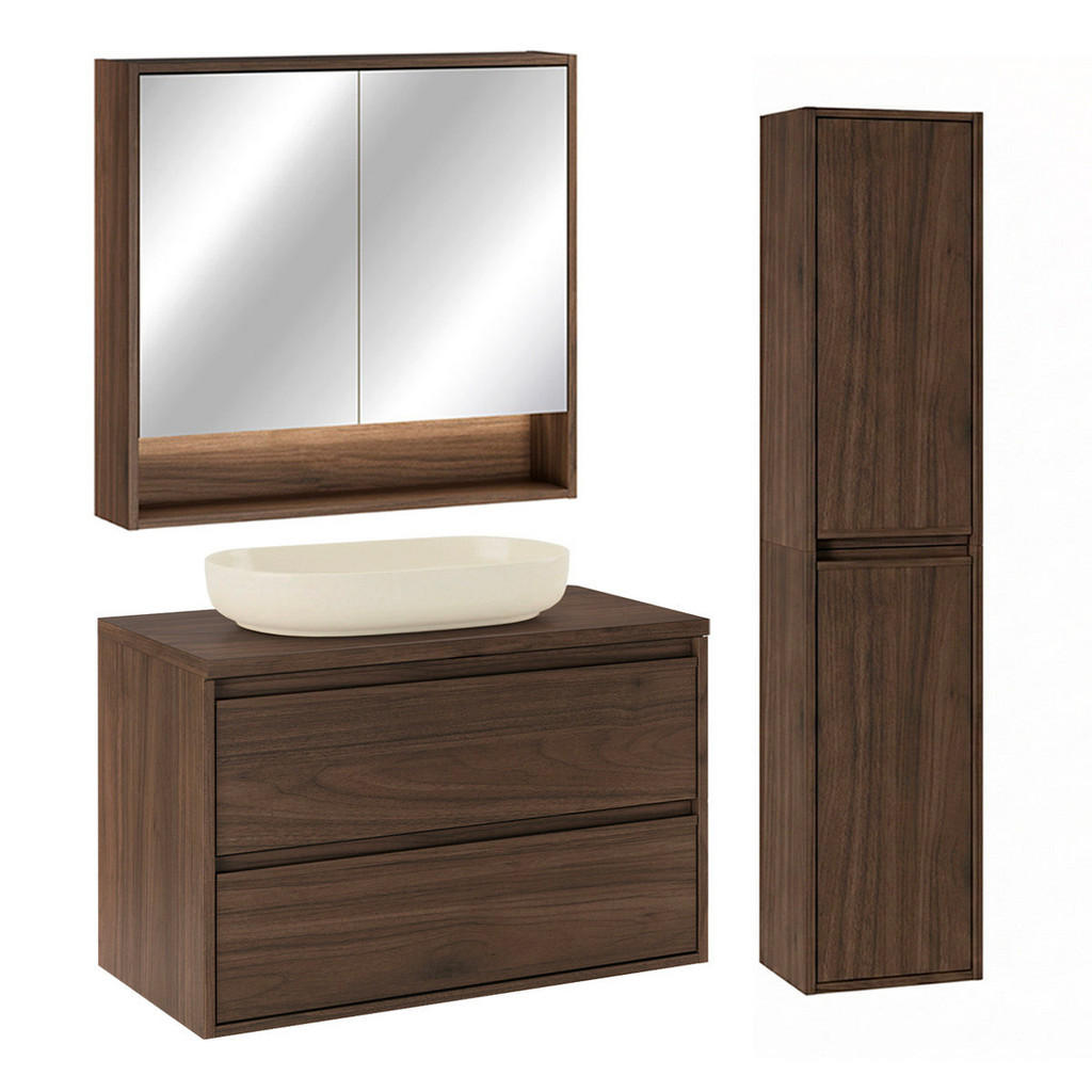 Petits-meubles KOUPELNOVÝ NÁBYTEK 80cm Edmé 2er-Set Dřevo