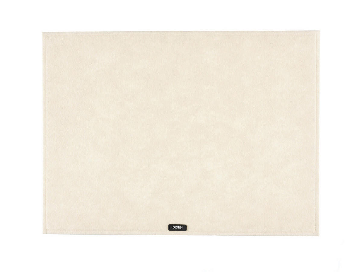 TISCHSET - 6er-Set - Recycelter Filz in Beige - Beige, Textil (33/45cm) - Björn