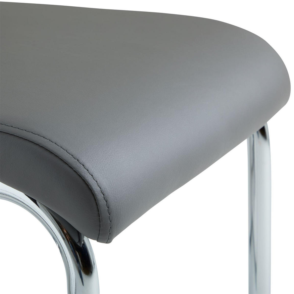 ESSZIMMERSTUHL LOANO 4ER-SET - Dunkelgrau, Textil (42/98/60cm) - CARO-Möbel