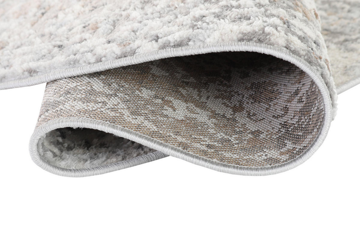 TEPPICH VALLEY Creme Rund 240/240 cm - Creme, Textil (240/240cm) - Tapiso