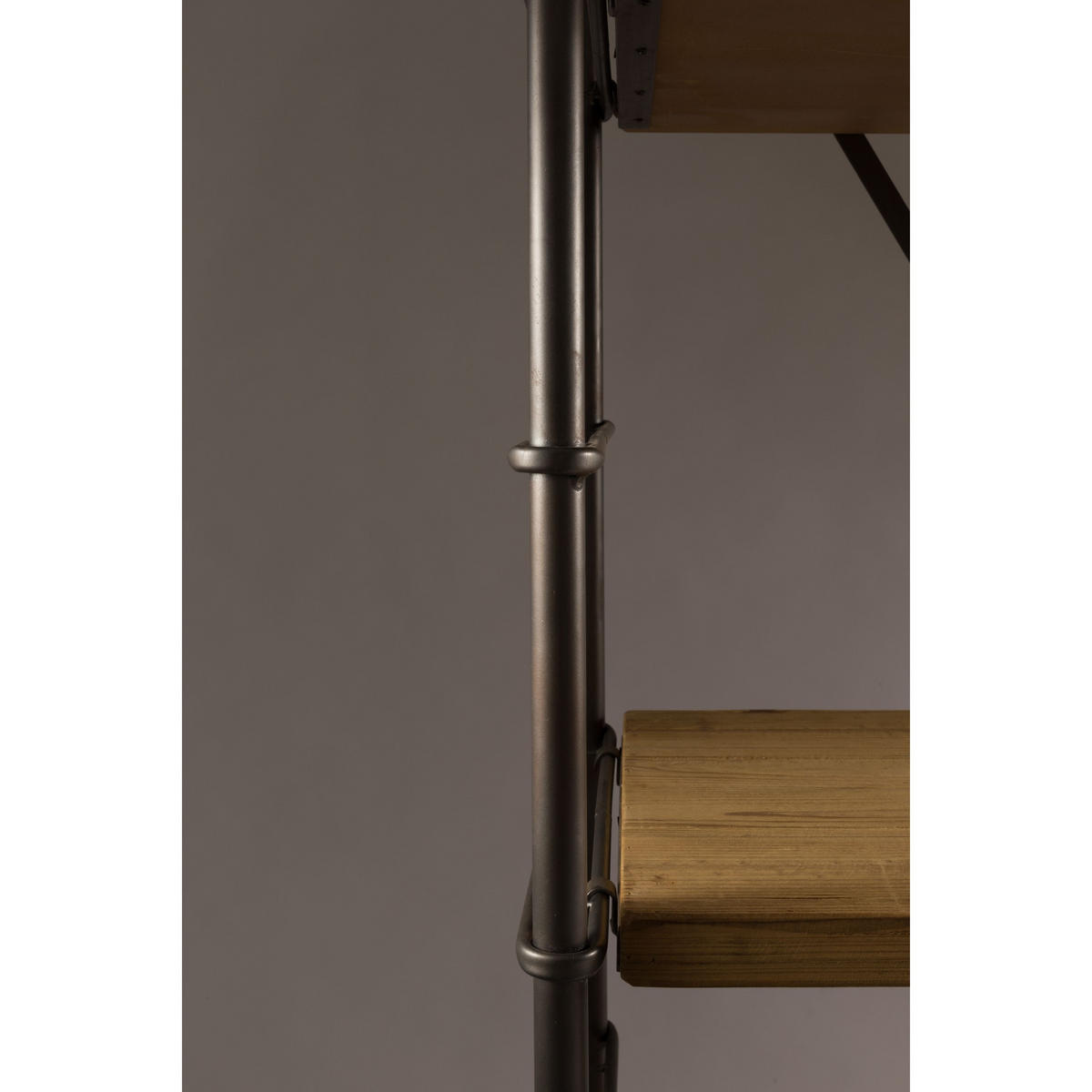 STANDREGAL Iron Hoch Holz/ Metall Braun - Braun, Holz (100/200/42cm) - Dutchbone