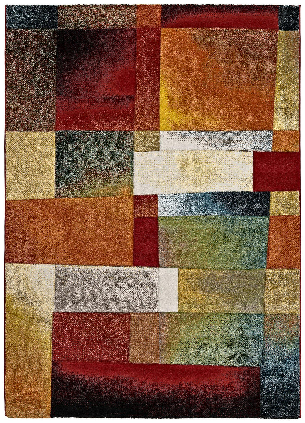 WEBTEPPICH Mehrfarbig Matrix 120/170 cm - Multicolor, Naturmaterialien/Textil (120/170cm) - Atticgo