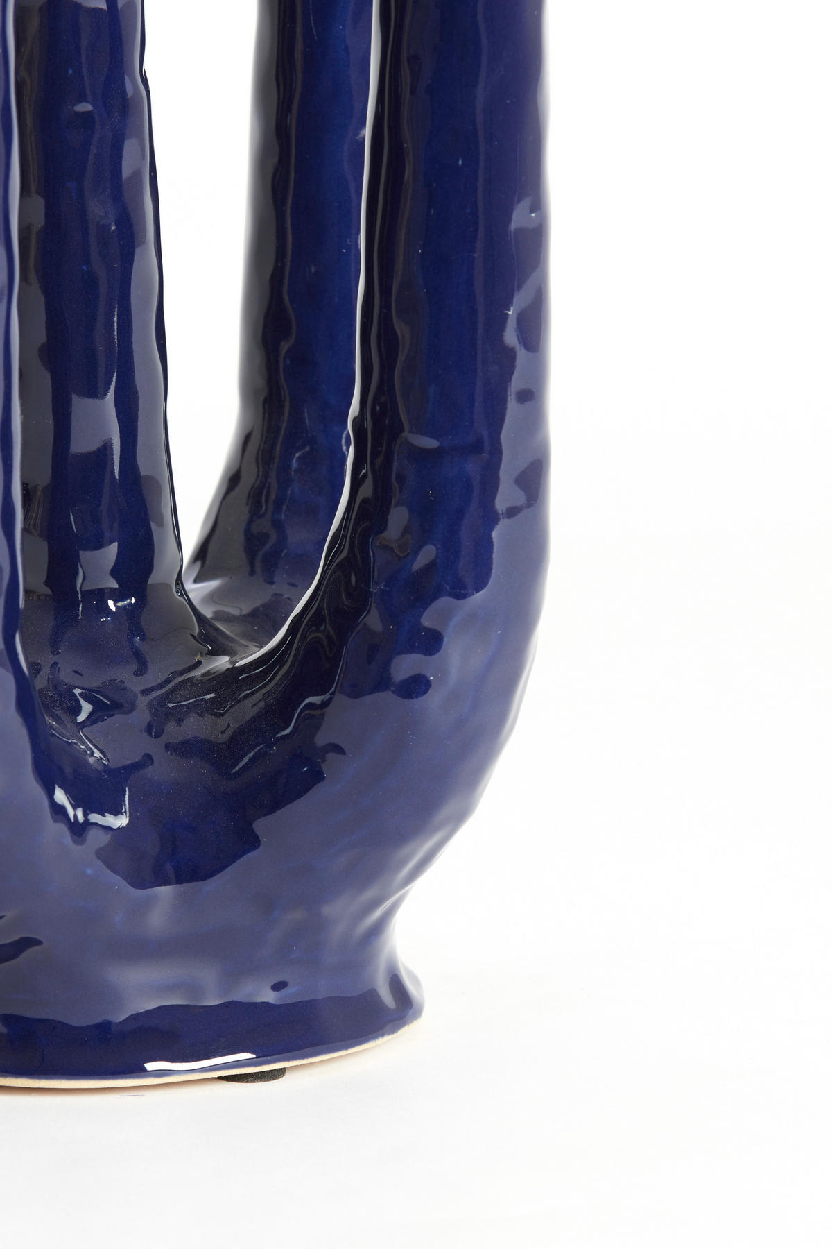 VAZE Leonjo Blau 22/16.5/30 cm - Blau, Keramik (30cm) - Light & Living