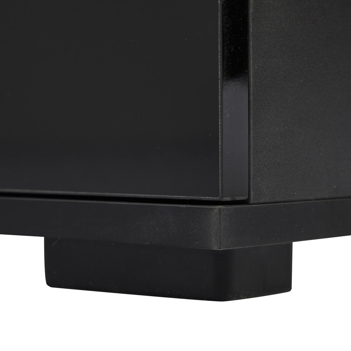 VITRINE 60/35/180 cm Schwarz aus MDF mit LED-Beleuchtung - Schwarz, Holzwerkstoff (35/180/60cm) - OKMYHOME