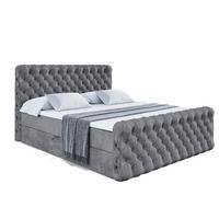 BOXBETT BOXI8-Z - 140x200 cm - H3 - Dunkelgrau - Dunkelgrau, Holzwerkstoff (140/200cm) - ALTDECOR
