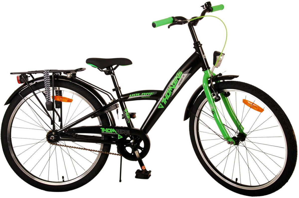 KINDERFAHRRAD Thornbike - Jungen - Rücktritt + Handbremse - 24 Zoll - Grün - Grün, Metall (61cm) - TPFSports