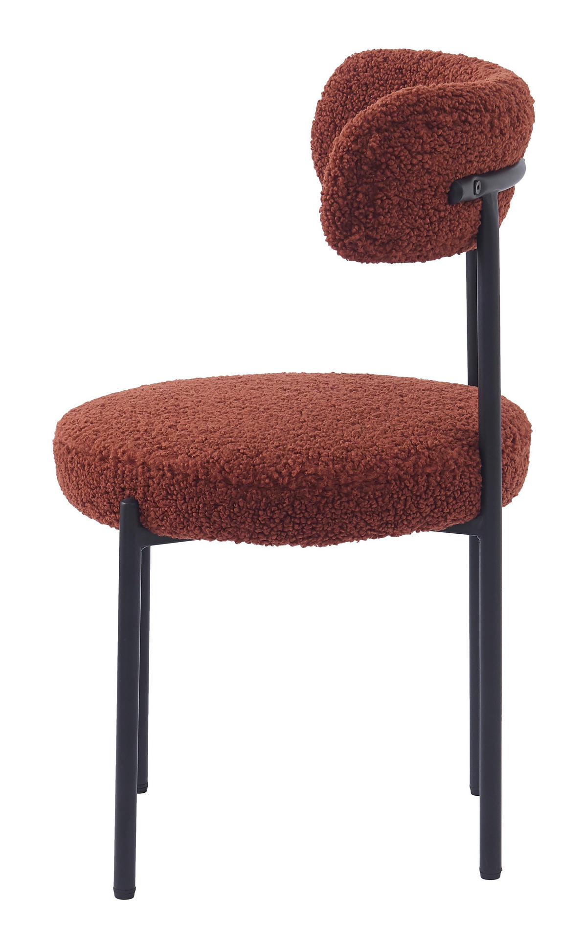 STUHL 2er-Set Wolle Terrakotta - Terra cotta, Textil (47/79/48cm) - Nordlys