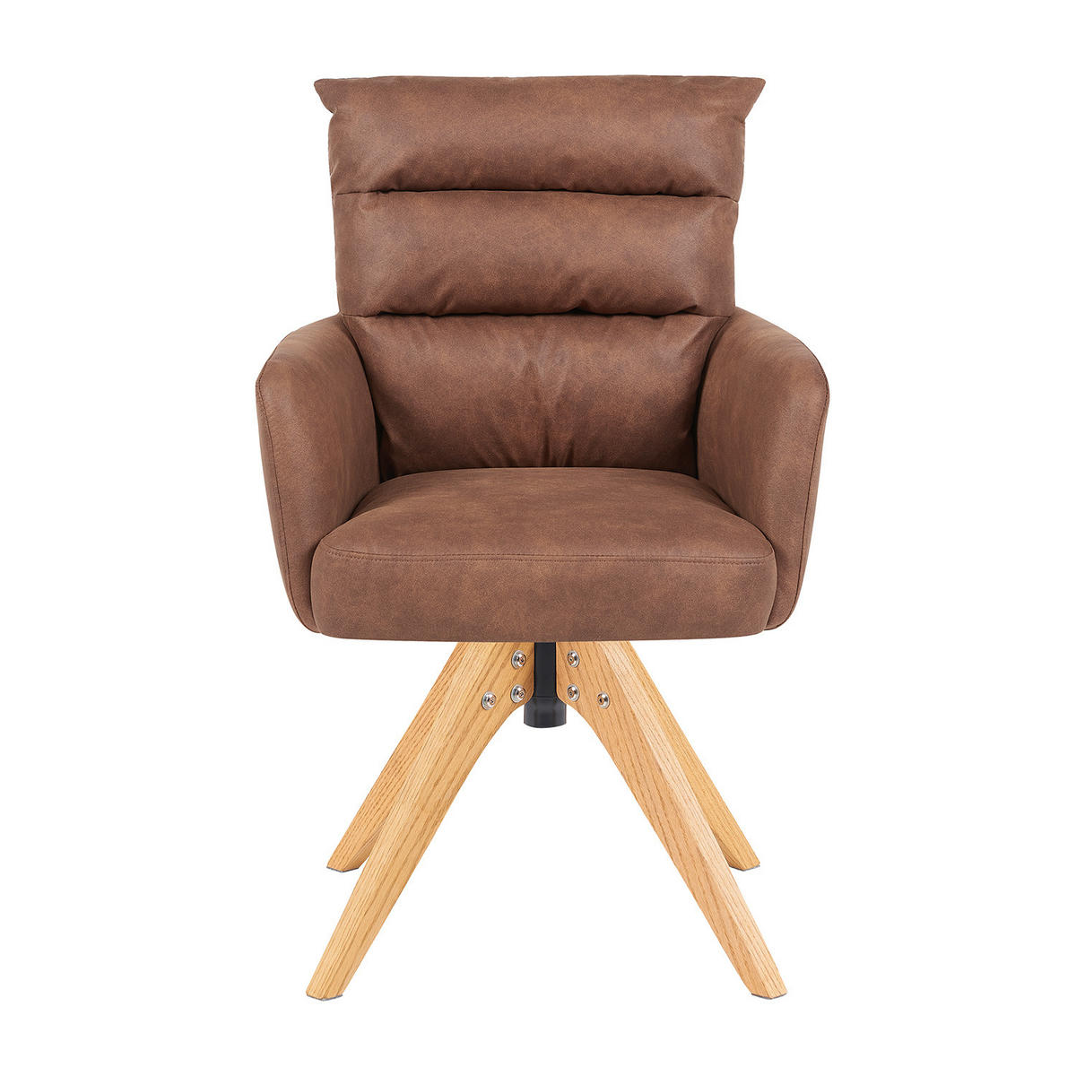 ARMLEHNSTUHL Mika-Juna 2er-Set - Honigeiche/Braun, Eichenholz/Holz (59/94/66cm) - DUBI Möbel