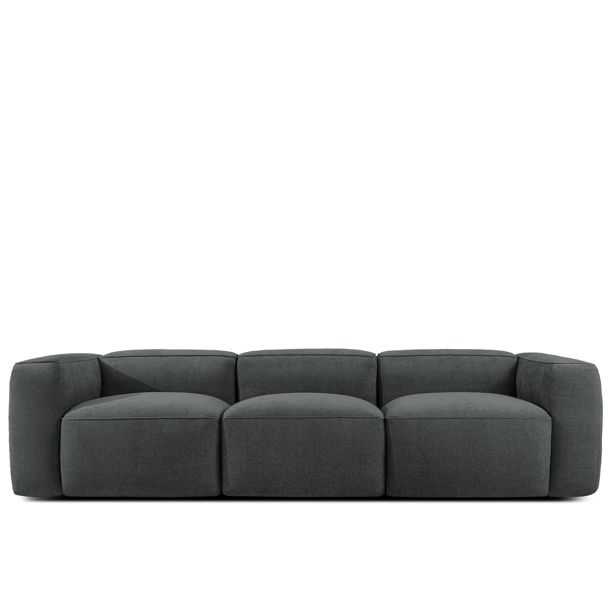 3-SITZER SOFA FUBBO, Anthrazit - Anthrazit, Holz/Holzwerkstoff (290/73/96cm) - KONSIMO®