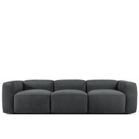 3-SITZER SOFA FUBBO, Anthrazit - Anthrazit, Holz/Holzwerkstoff (290/73/96cm) - KONSIMO®