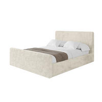 POLSTERBETT mit Bettkasten, Fußteil und Lattenrost, Boxbett mit Matratze H3/H4 - ALOVA-Z 180x200 Beige - Beige, Holzwerkstoff/Textil (180/200cm) - ALTDECOR