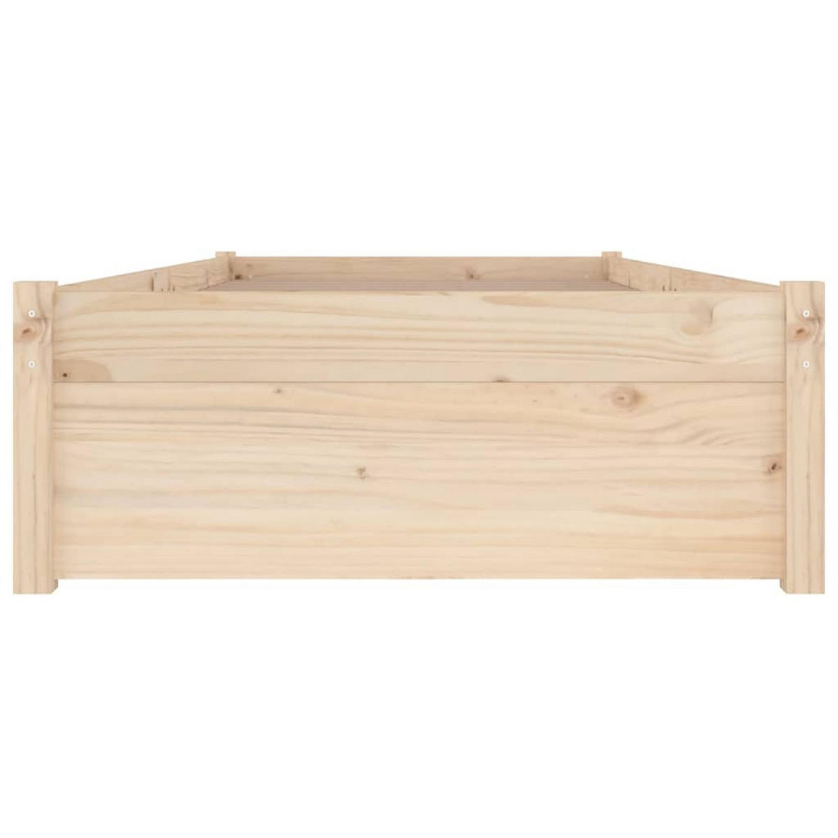 BETT Kirkland 80.5/195.5 cm - Braun, Holz (80/190cm) - Nettlife