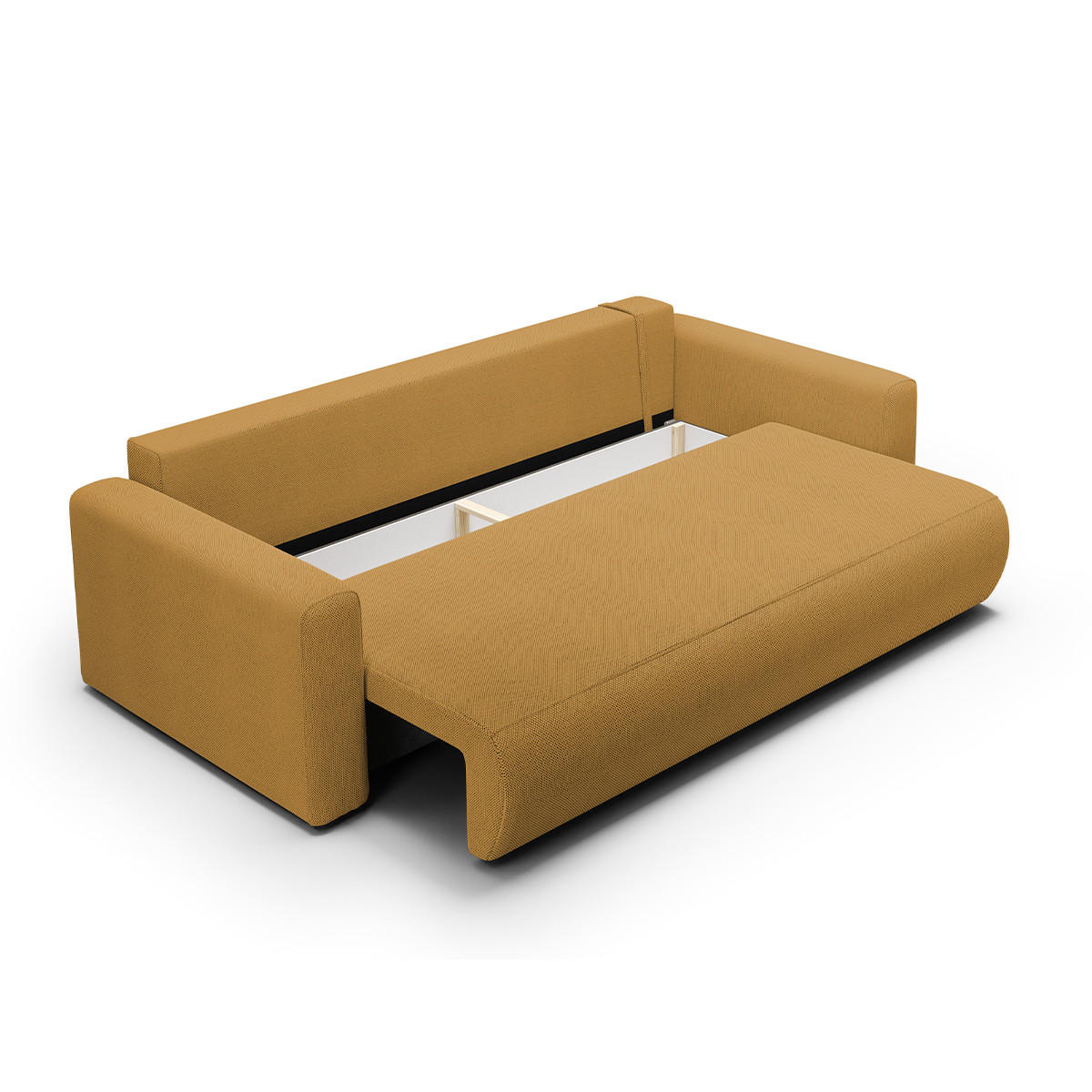 SOFA Evy 3 Sitzplätze Gelb - Gelb, Holz (238/82/105cm) - Petits-meubles