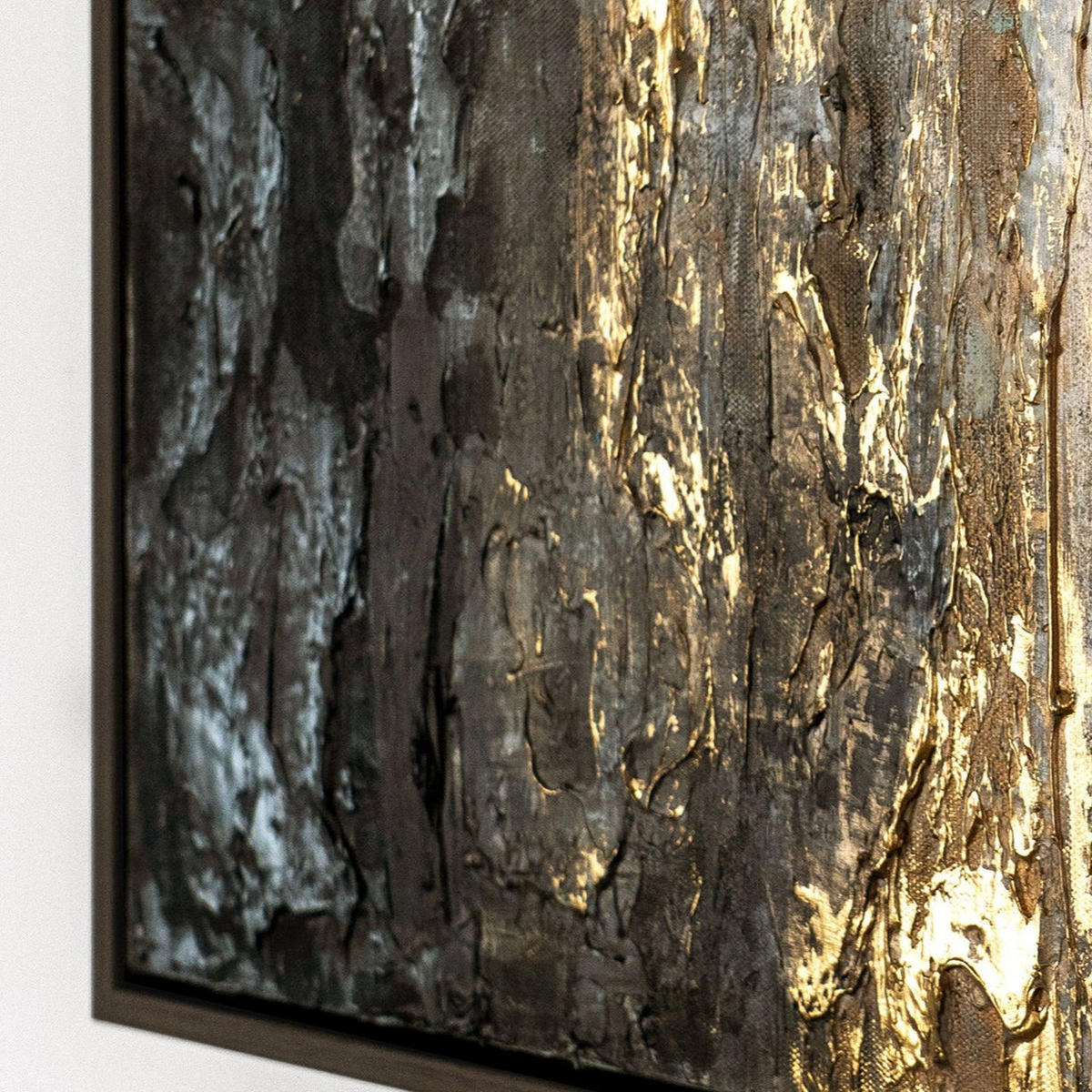 GEMÄLDE Milchstraße III Schattenfugenrahmen Grau 120x80 cm - Grau, Holz (120/80cm) - YS-art gallery