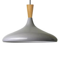 PENDELLEUCHTE Champion Holz 35/30 cm - Grau, Metall (30/35/140cm) - Bamyum