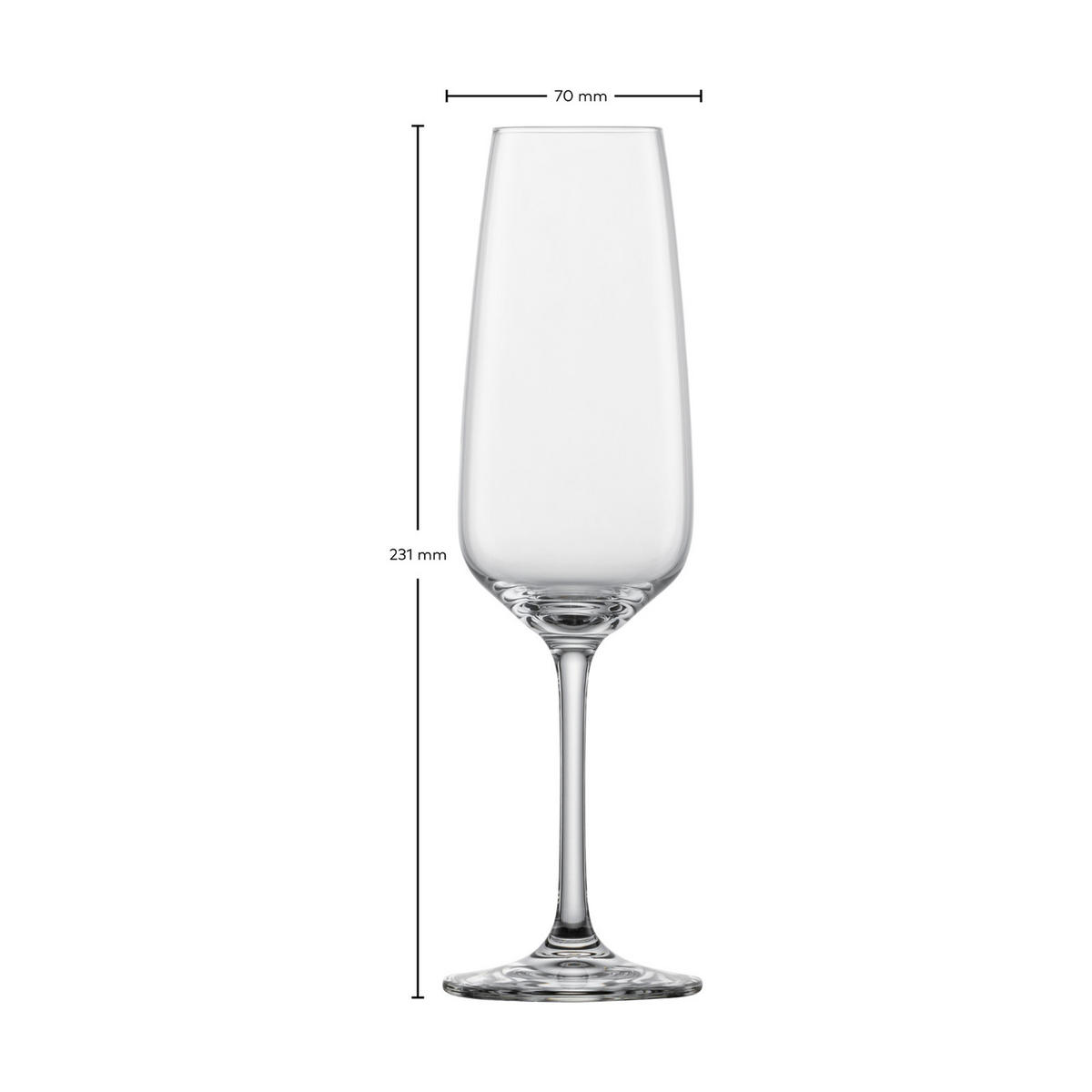 SEKTGLÄSER Tulip transparent 283 ml 4er Set - Transparent, Glas (0.283L) - Schott Zwiesel