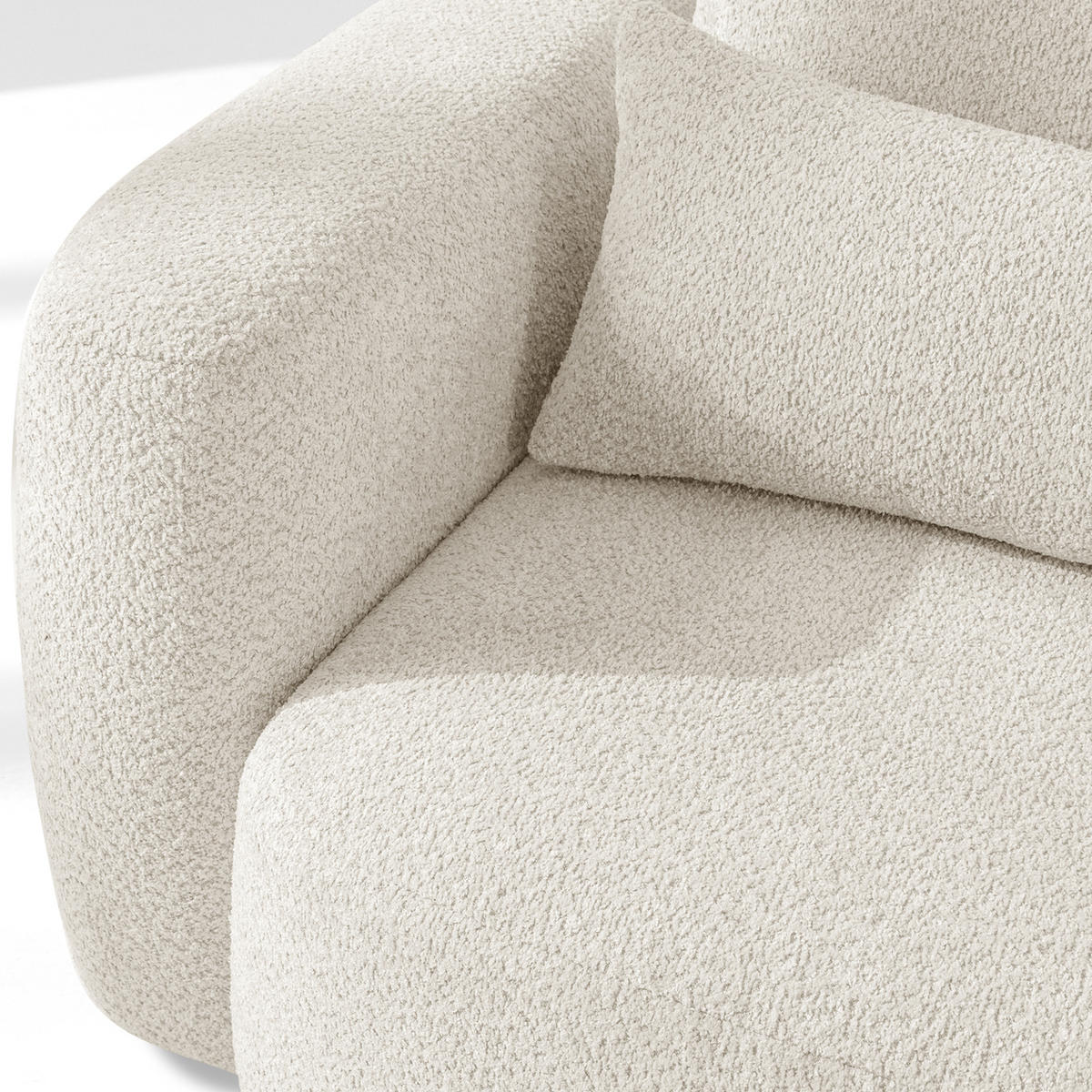 SESSEL ELOSA - Weiß, Holz/Textil (145/85/115cm) - KONSIMO®