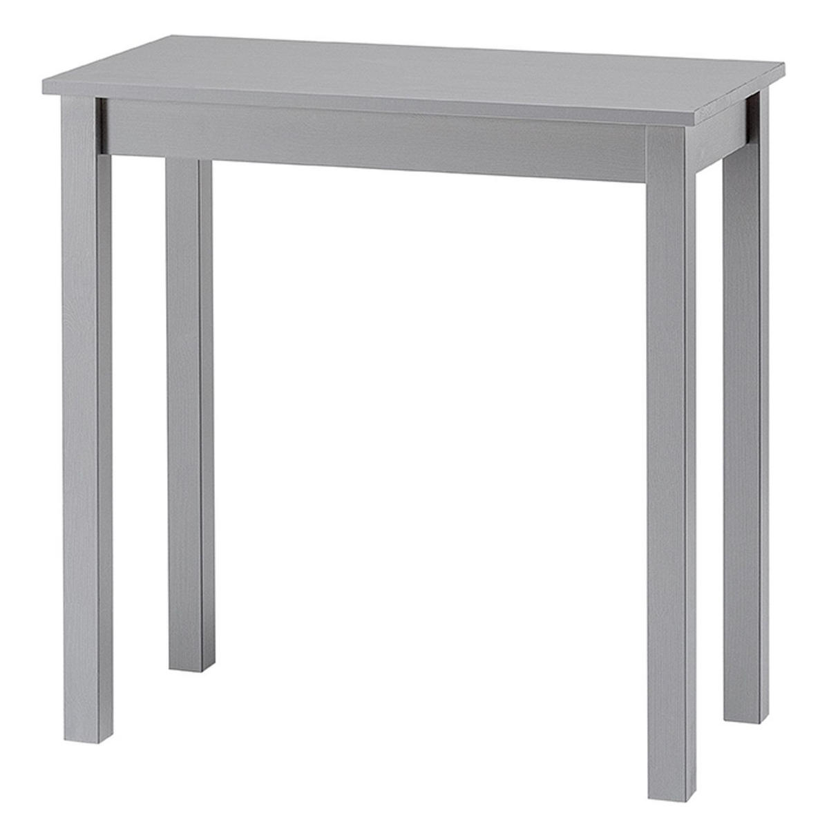 SCHREIBTISCH Massivholz 38/75/75 cm - Grau, Holz (38/75/75cm) - hagge home