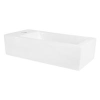 WASCHBECKEN - Weiß, Keramik (25/13/51cm) - ML-DESIGN