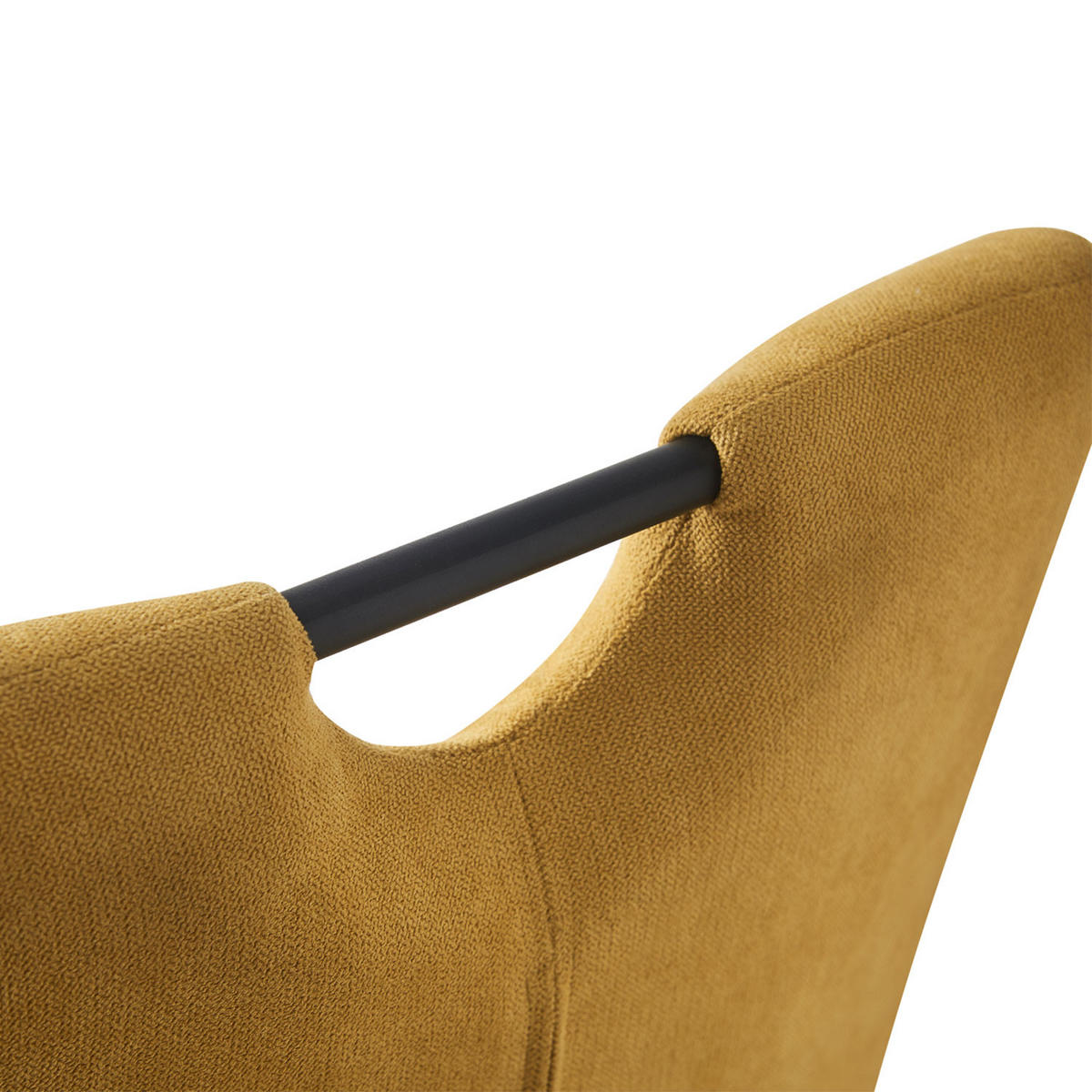 SCHWINGSTUHL SOFIA Gelb 2 Stück - Gelb, Textil/Metall (48/97/60cm) - B&D Home
