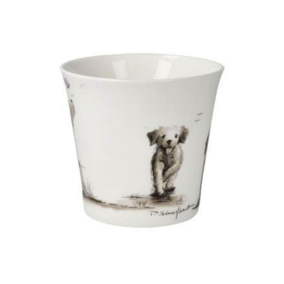 TEETASSE Peter Schnellhardt - Wir gehören zusammen, Fine Bone China - Multicolor, Keramik (0.35L) - Goebel