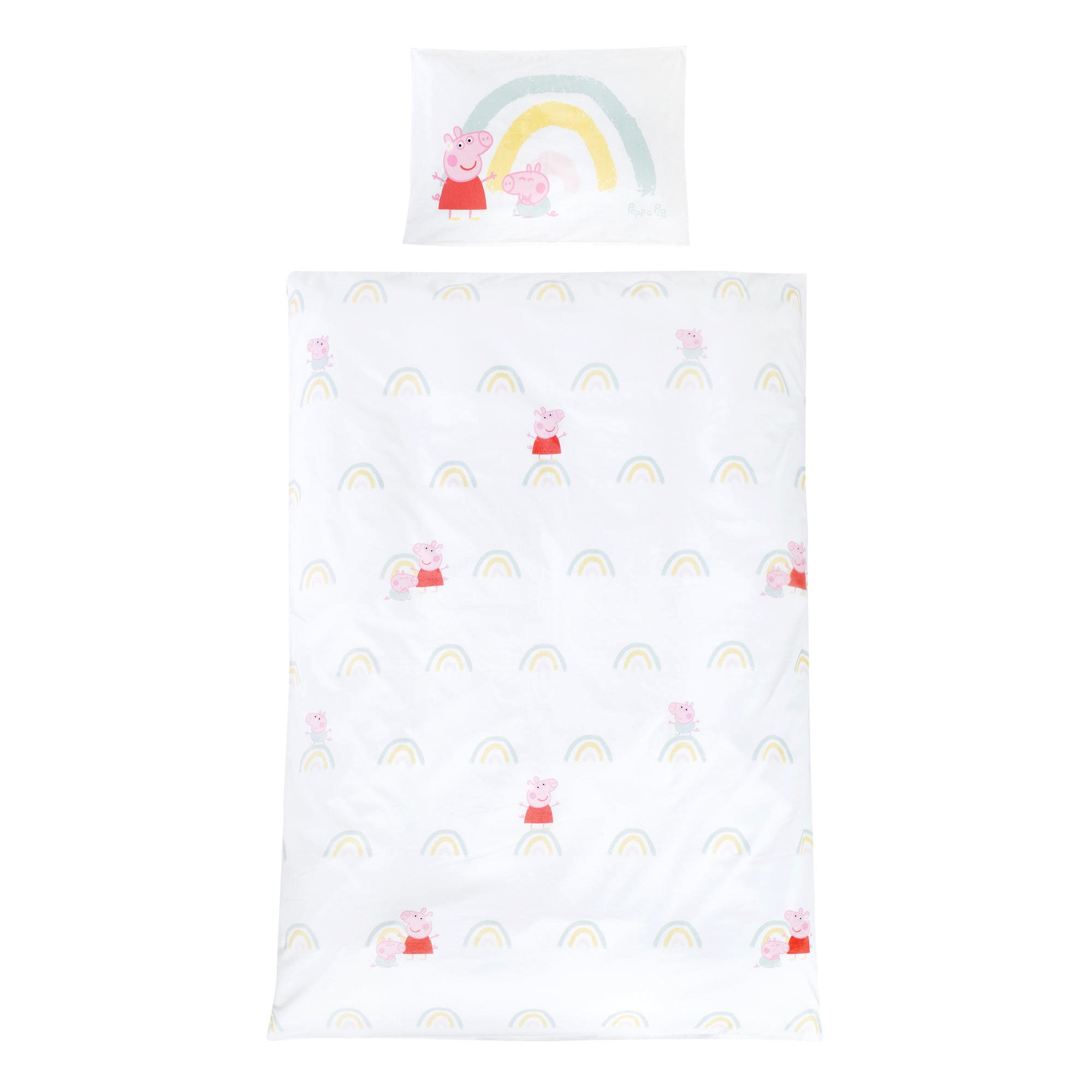 BABYBETTWÄSCHE Peppa Pig 100x135 cm - Weiß, Textil (100/135cm) - Roba