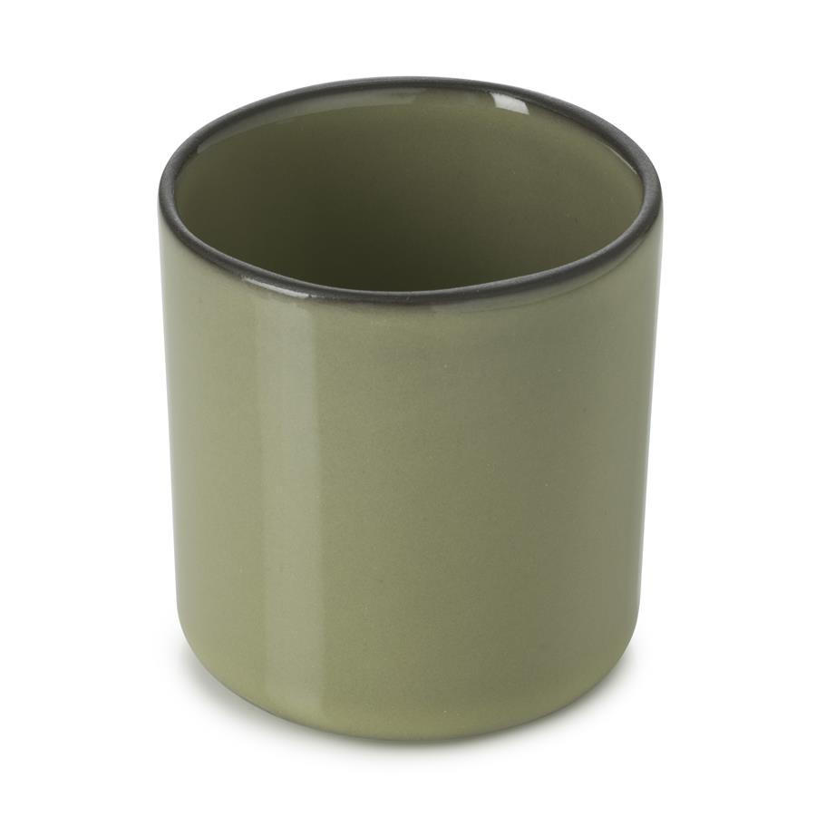 Revol Porcelaine France Tasse Dunkelgrün