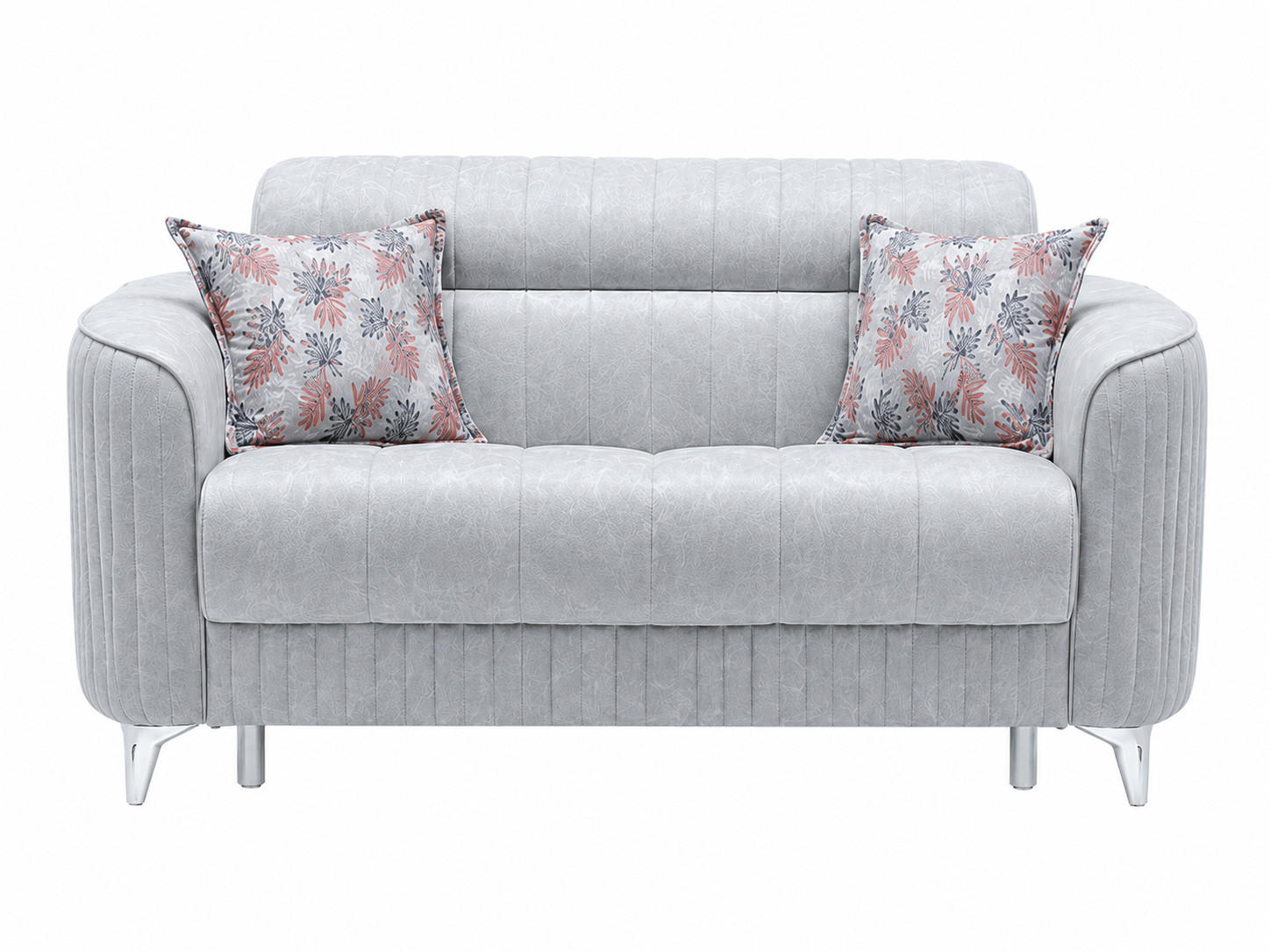 2-SITZER SOFA Salta Hellgrau - Hellgrau, Holzwerkstoff/Kunststoff (160/87/100cm)