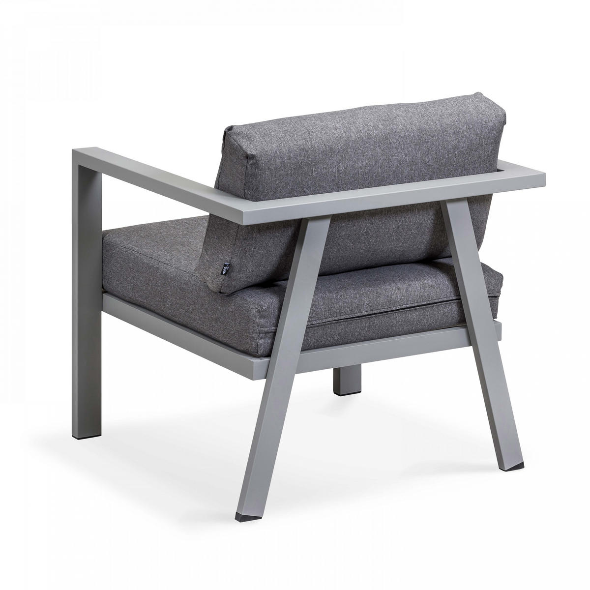 GARTENSET 8-Sitzer, Grau - Grau, Metall - Oviala