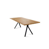 BAUMKANTENTISCH Daisie 10 220x77x100 Massivholztisch Wildeiche geölt - Wildeiche, Holz (220/77/100cm) - 58aufmkessel