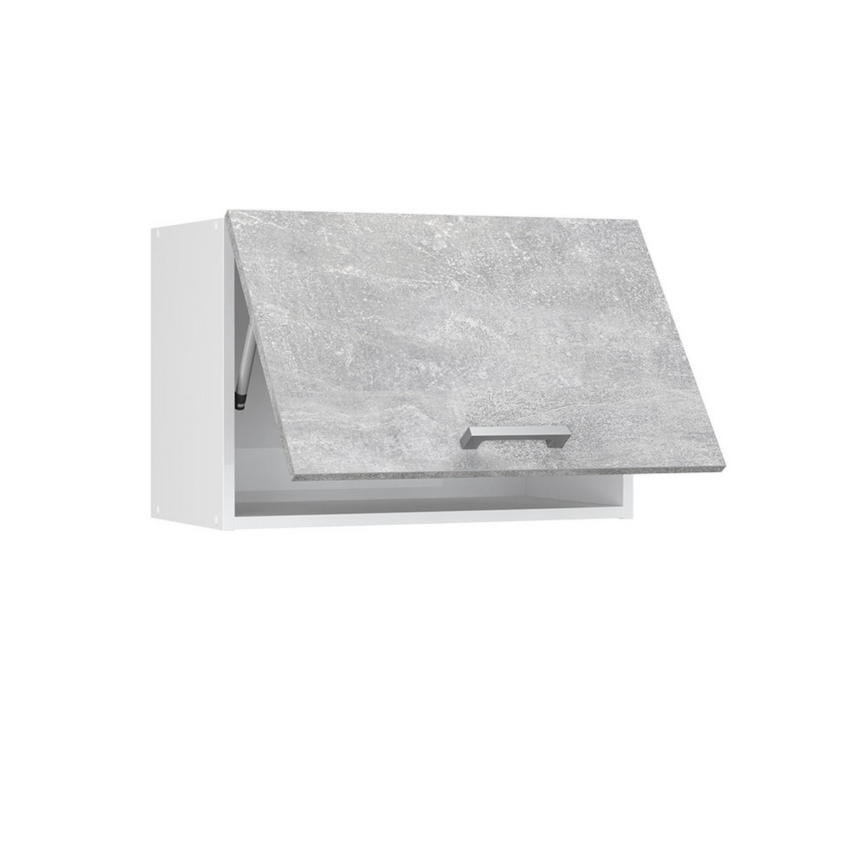 HÄNGESCHRANK R-Line Beton 60 cm Flach - Schieferfarben/Hellgrau, Holzwerkstoff (60/40/31cm) - Vicco