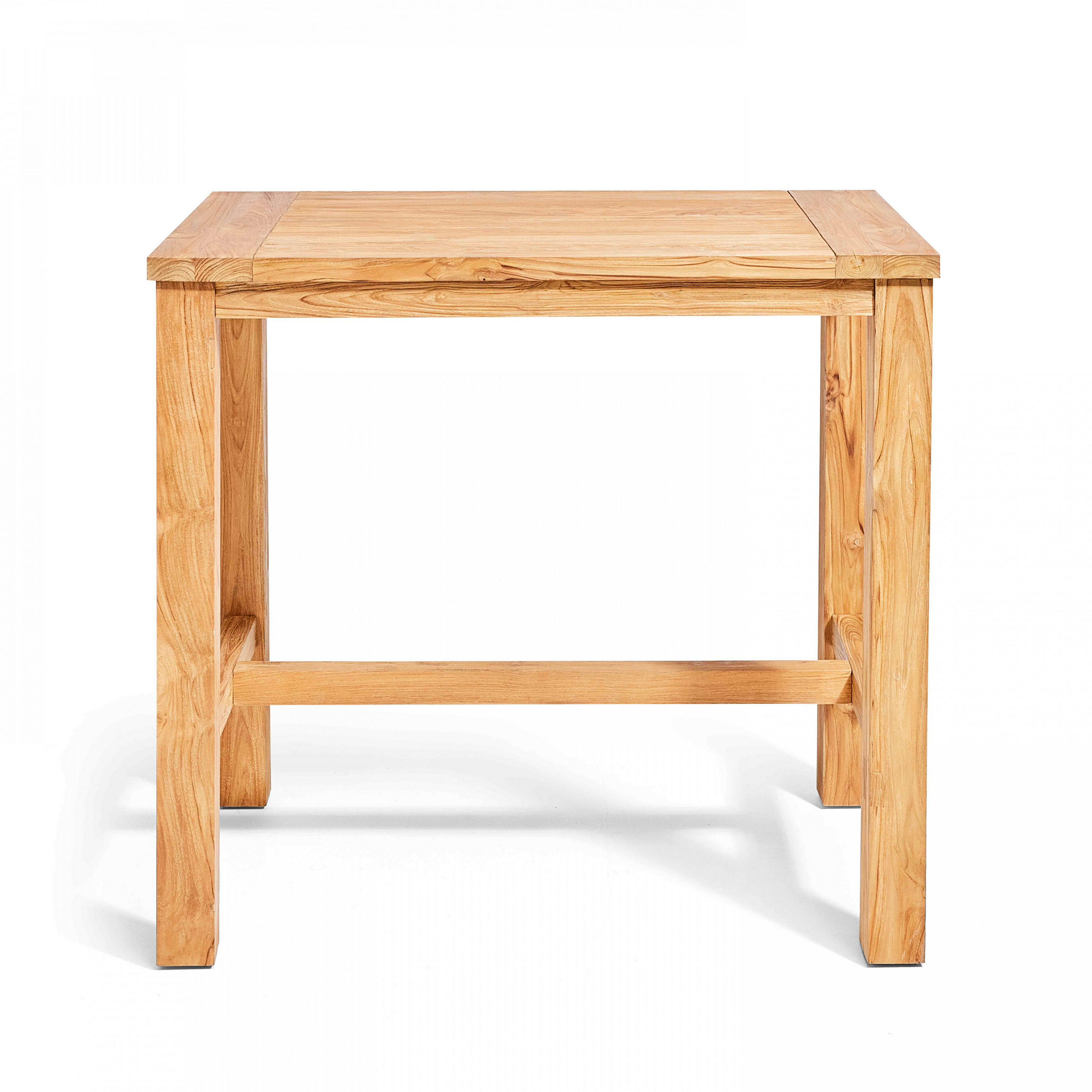 GARTENBARTISCH, Braun - Braun, Holz (80/120/110cm) - Oviala