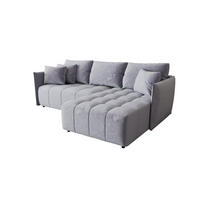 ECKSOFA Treviso - Hellblau, Holzwerkstoff/Textil (245/185cm) - Fun Möbel