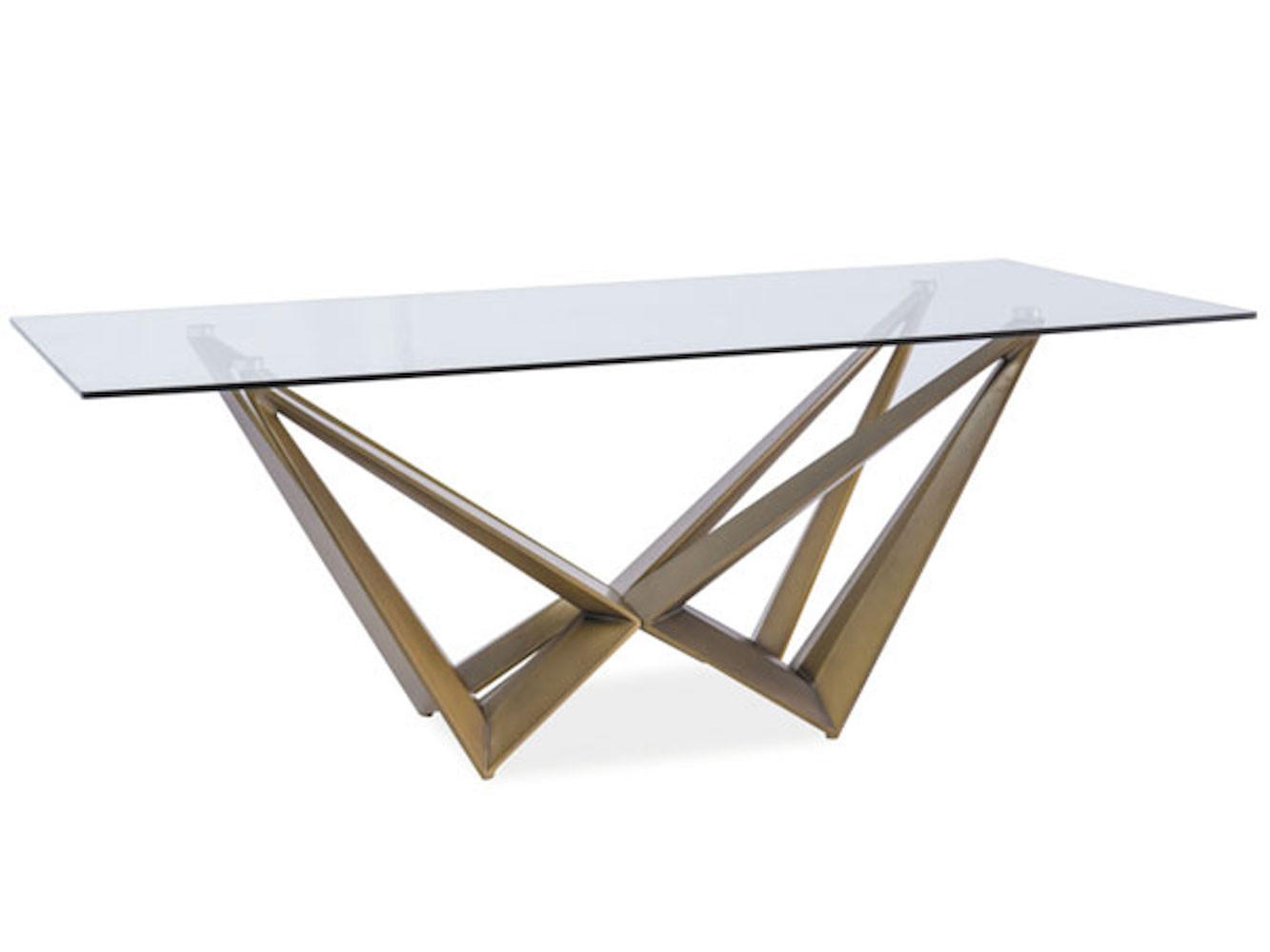 Feldmann-Wohnen Esstisch Braun, Kupfer 200x76x100 cm