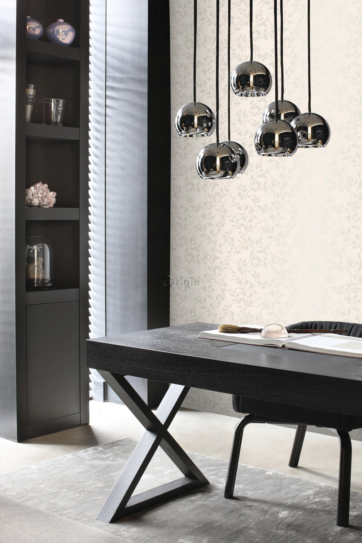 TAPETE Blätter 53 cm x 10.05 m - Beige, Papier (53/1000cm) - Origin Wallcoverings