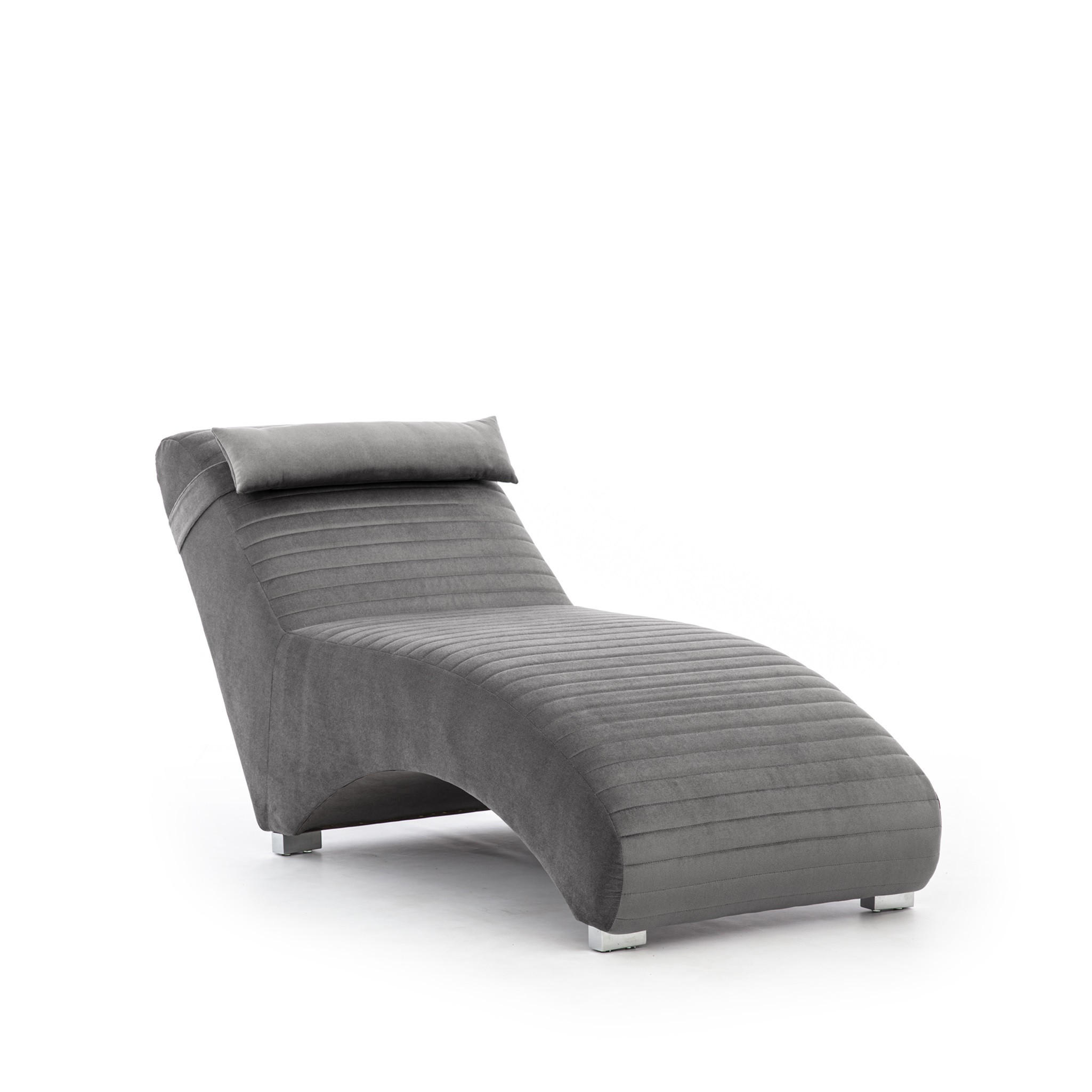 RELAXLIEGE Abramo In Kronos - Dunkelgrau, Holzwerkstoff/Textil (73/80/170cm) - Fun Möbel