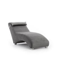 RELAXLIEGE Abramo In Kronos - Dunkelgrau, Holzwerkstoff/Textil (73/80/170cm) - Fun Möbel