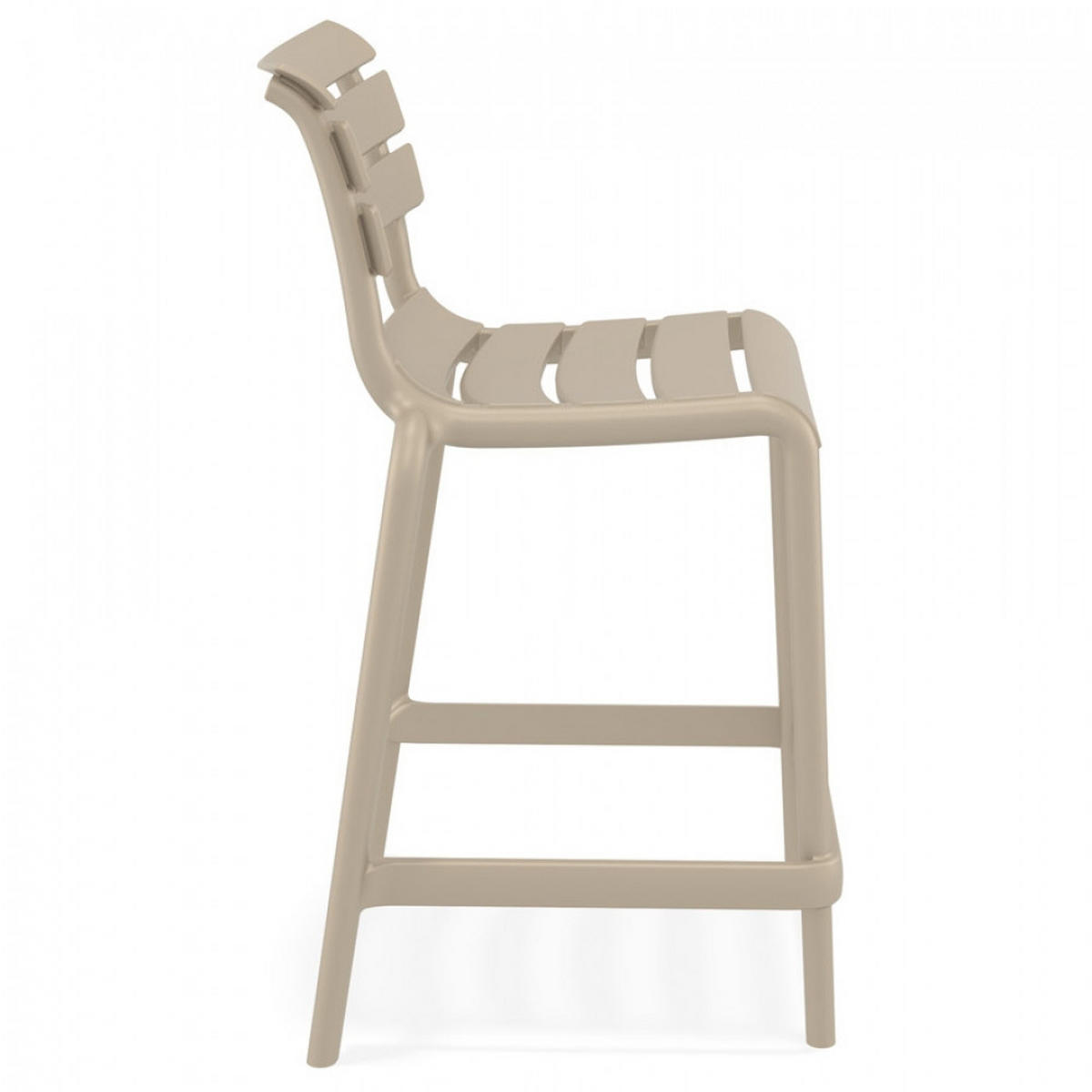 BARHOCKER Mol 52x95x55cm - Taupe, Kunststoff (52/95/55cm) - AlterEgo