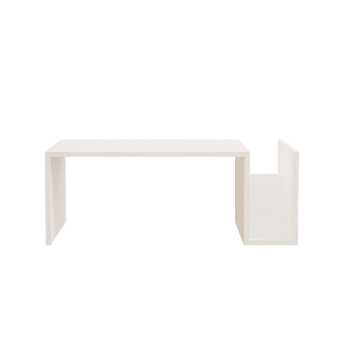 COUCHTISCH - memo 86,8/50/32,4 cm - Weiß, Holzwerkstoff (86.8/50/32.4cm) - Calicosy