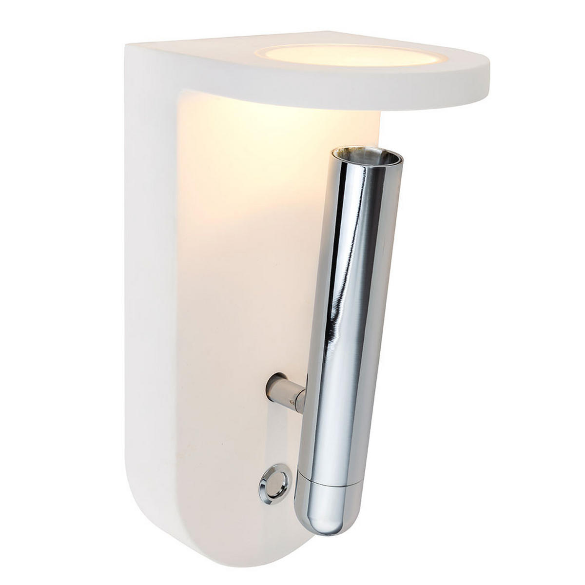 LED WANDLEUCHTE Christine Weiß - Weiß, Metall (10.5/22/12cm) - Globo Lighting