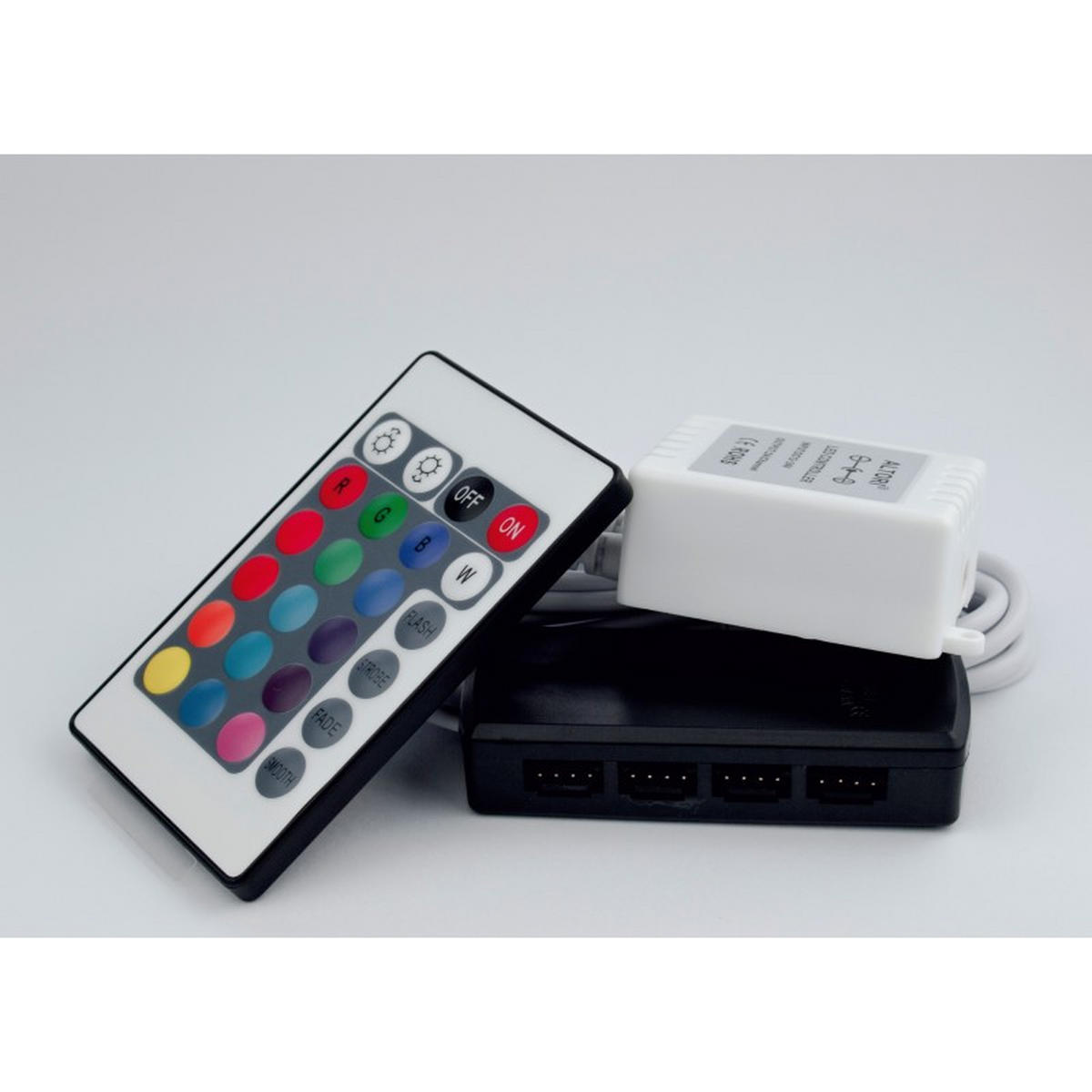 KLEIDERSCHRANK mit Spiegel-Schiebetüren und Aluminium-Leisten, LED-Beleuchtung - CELI - 200 cm Weiß - Weiß, Holzwerkstoff (200/216/61cm) - ALTDECOR