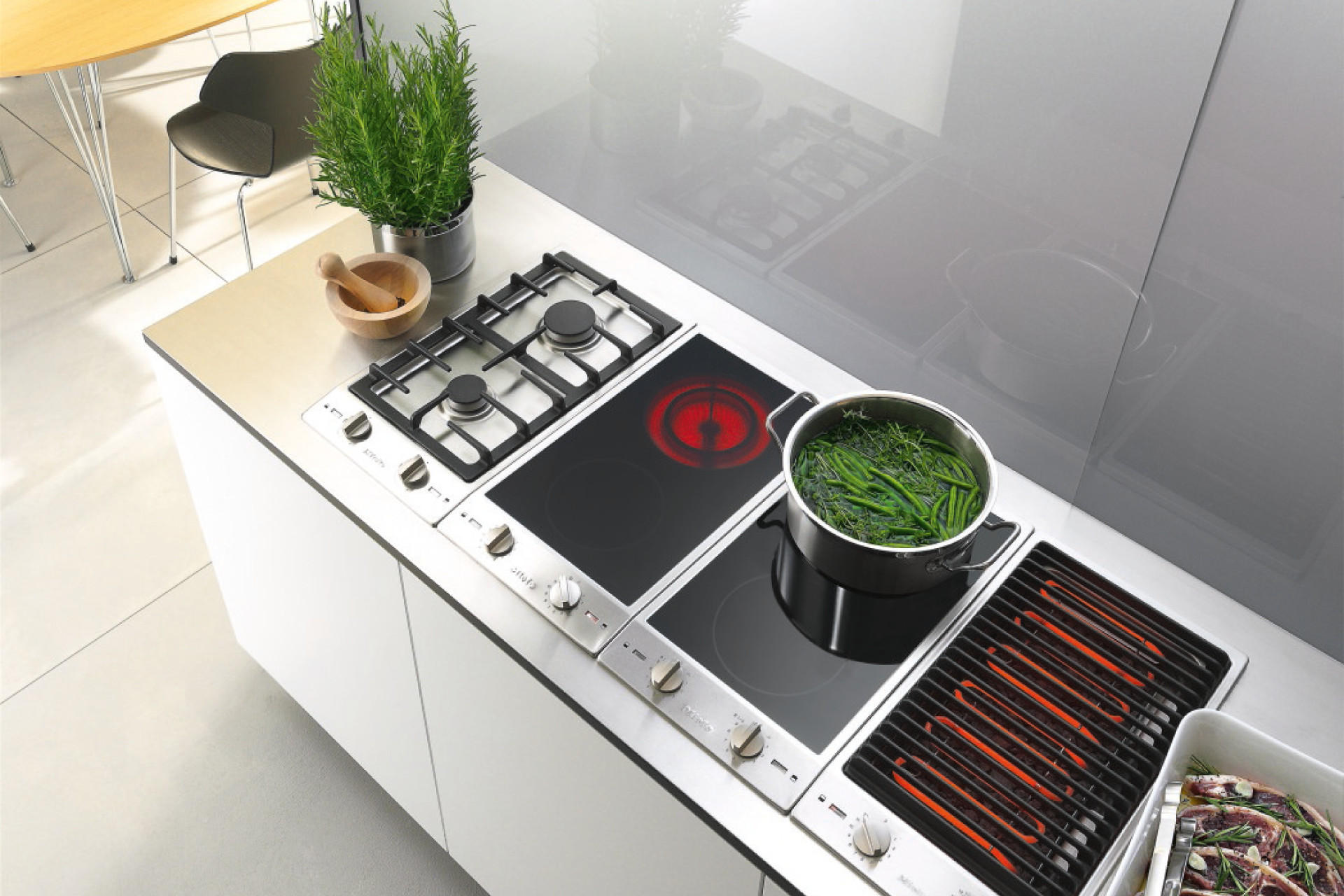 Kochfeld Ceran Gas Induktion Kochtöpfe