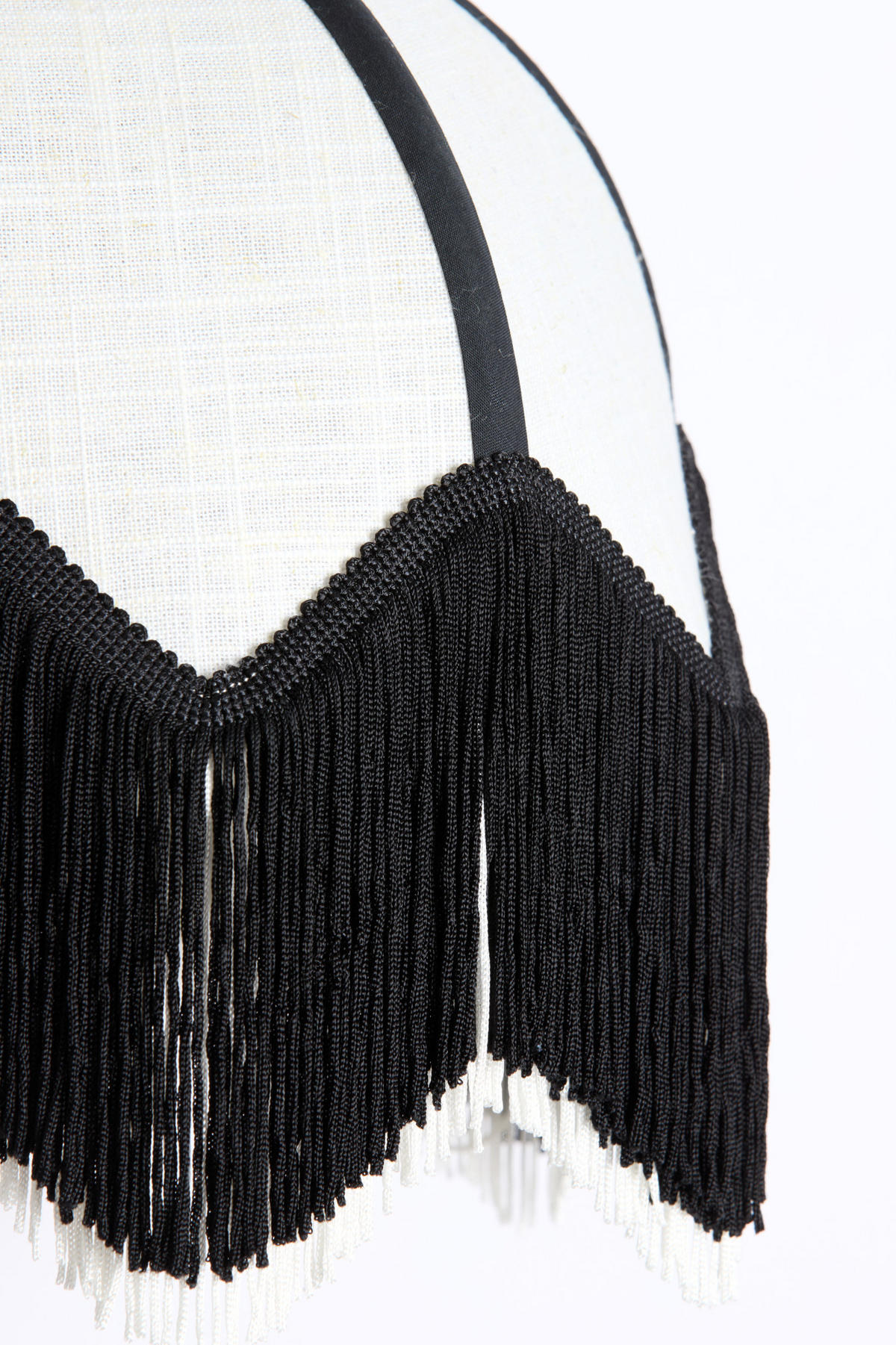 WANDLEUCHTE Sulina Weiß Ø33/47 cm - Weiß, Textil (25/47/33cm) - Light & Living