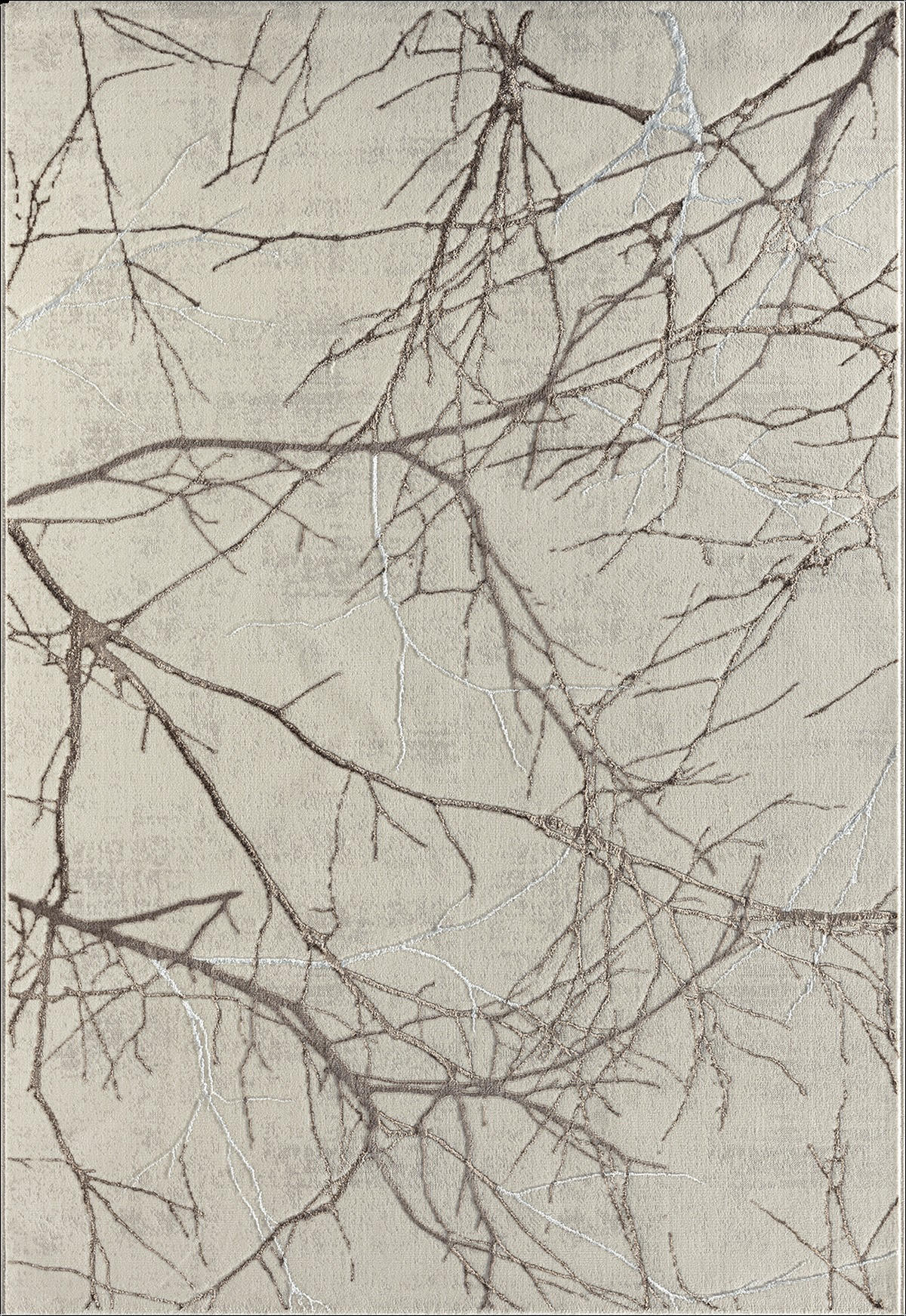KURZFLORTEPPICH Abstrakt KAVALA Polyester Creme 160 x 230 cm - Beige, Textil (160/230cm) - KADIMA DESIGN