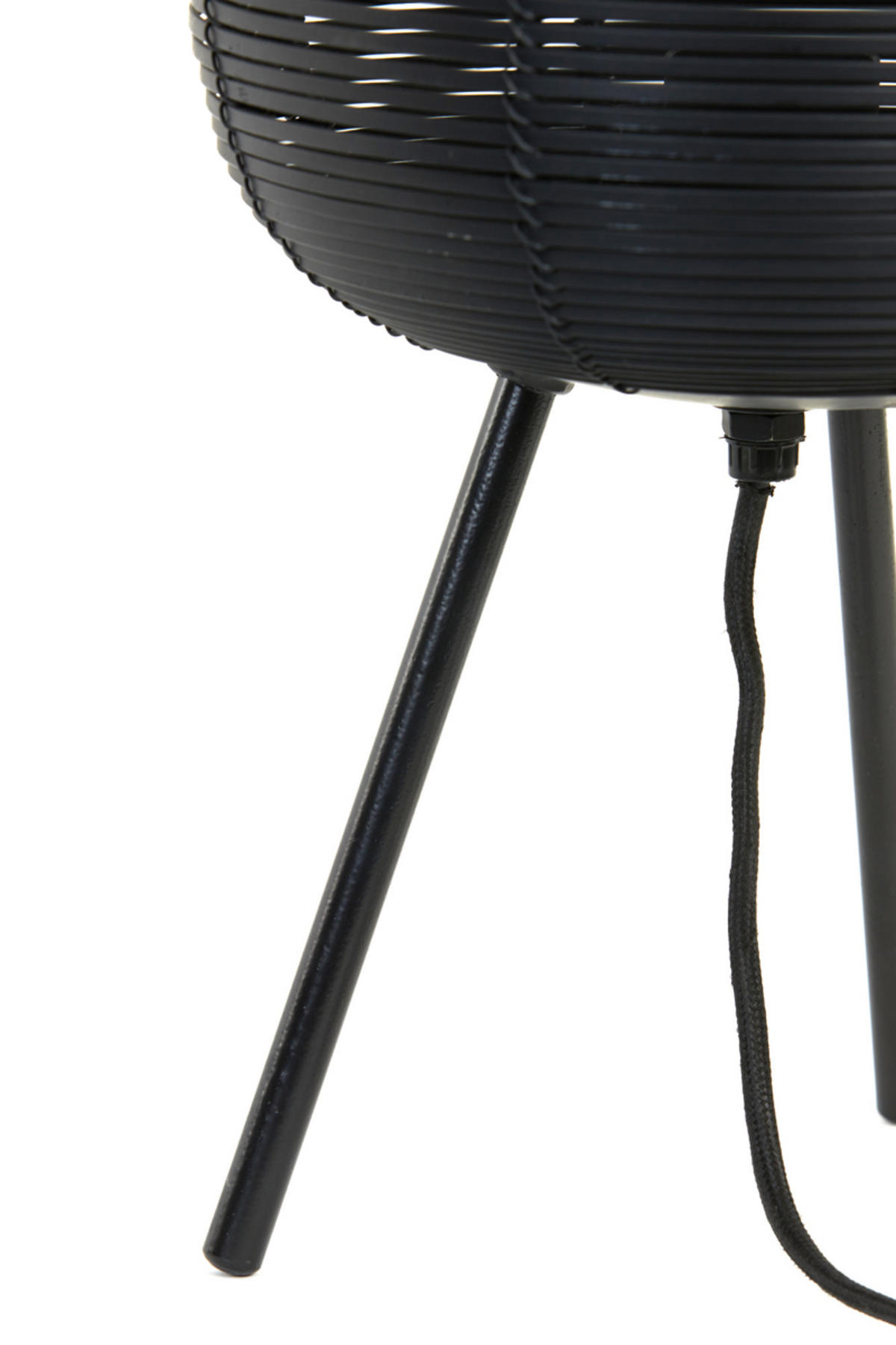 TISCHLAMPE Tomek Schwarz Ø21/55 cm - Schwarz, Metall (21/21/55cm) - Light & Living