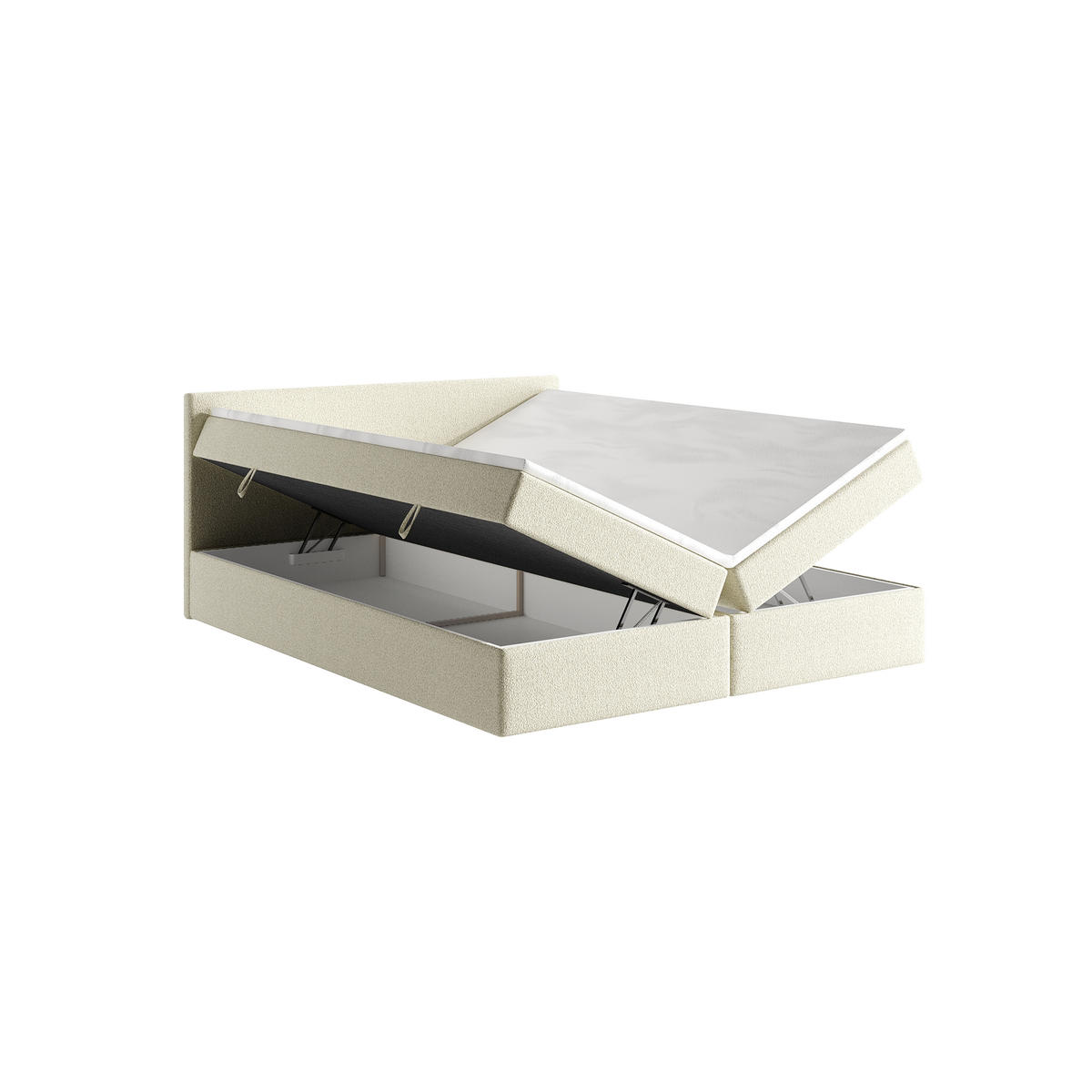 BOXSPRINGBETT ROTELLO 140x200 cm, Beige - Beige, Textil (140/200cm) - Fedve