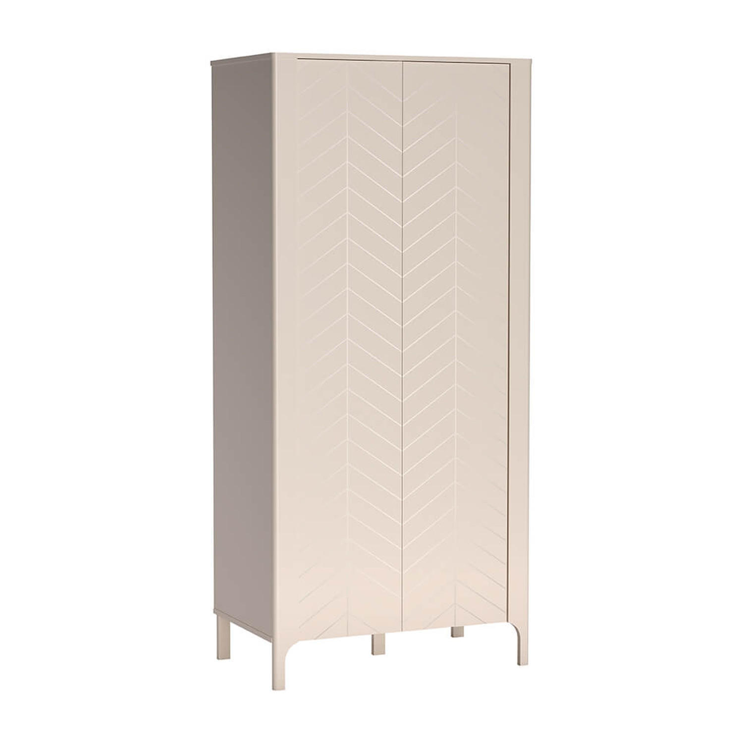 KLEIDERSCHRANK Malumi MM-7 90 x 197 x 54,5 cm Kaschmir - Kaschmir, Holzwerkstoff (90/197/54.5cm) - Koseto
